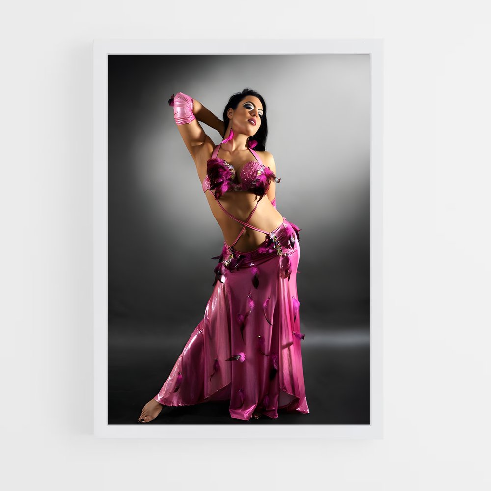 Poster Danse Orientale Rose (vue 3)